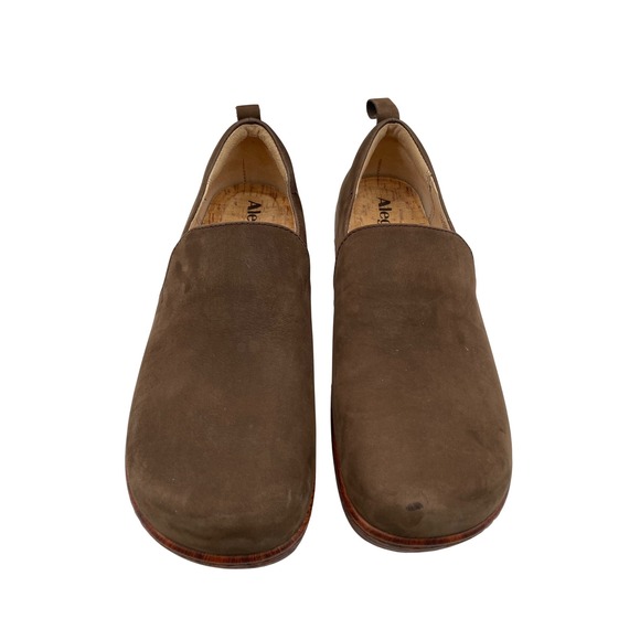 Alegria Shoes - Alegria ORYGIN Slip On Clogs Loafers Brown Leather Orthopedic Women 41 Gorpcore